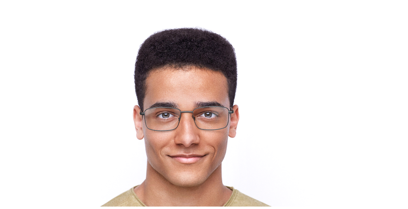 Lunettes de vue homme RZERO16 noir/gris - Vue de face