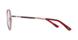 Lunettes de vue femme MAGIC253 rouge/dorée - Vue de face