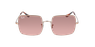 LUNETTES DE SOLEIL femme SQUARE doré