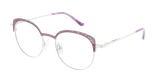 Lunettes de vue femme MAGIC293 violet/argenté - Vue de face