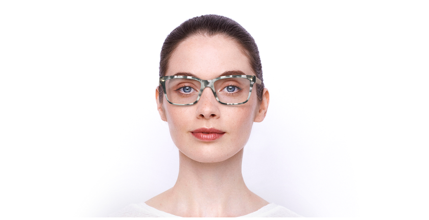 Lunettes de vue femme 0PR 17VV rose/rose - Vue de face