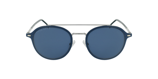 LUNETTES DE SOLEIL homme BOSS1179S argenté/bleu Vue de face
