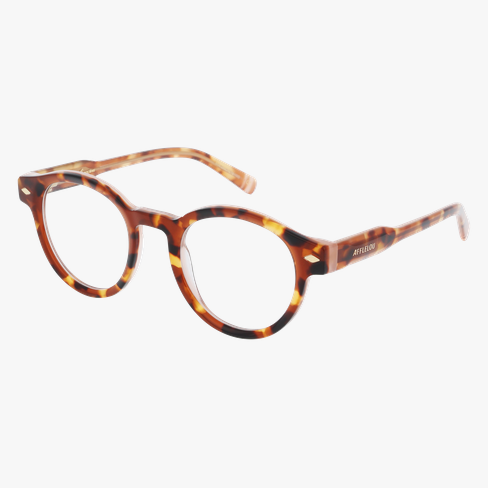 Lunettes de vue femme CARACTÈRES DISCRÈTE écaille/rouge