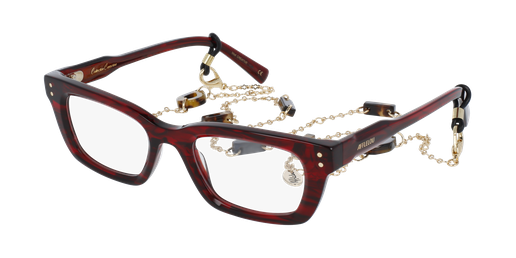 LUNETTES DE VUE femme CREATIVE rouge marbré