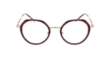 Lunettes de vue femme MAGIC223 rouge/dorée - Vue de face
