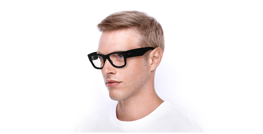 Lunettes de vue MEGA WAYFARER RX0840V noir - Vue de face