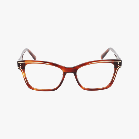 Lunettes de vue femme CARACTÈRES CHANCEUSE écaille/dorée Vue de face