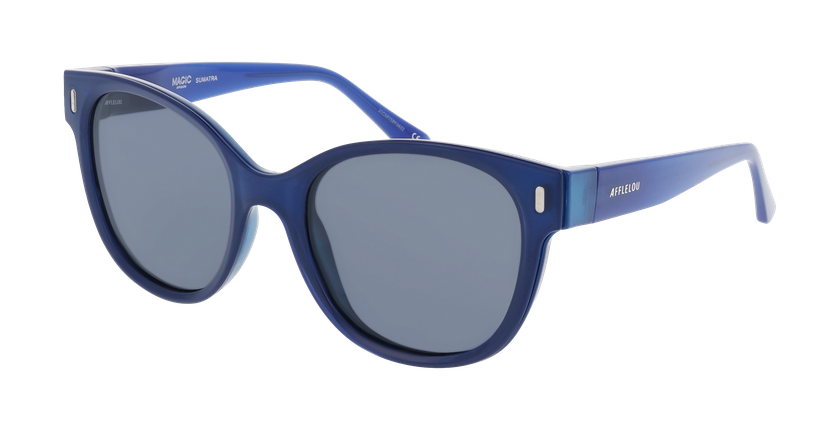 Lunettes de soleil femme MAGIC SUNNY SUMATRA bleu - Vue de face