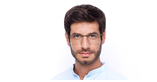 LUNETTES DE VUE homme MAGIC 104 marron/argenté - Vue de face