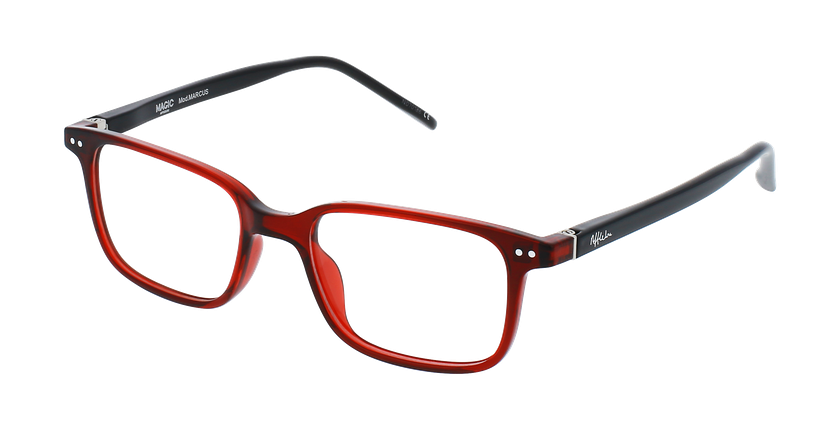 LUNETTES DE VUE enfant MARCUS rouge/noir - Vue de face