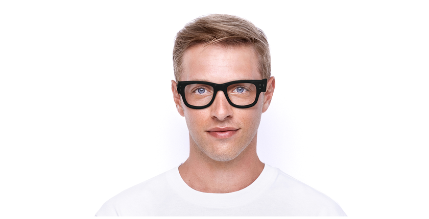 Lunettes de vue MEGA WAYFARER RX0840V noir - Vue de face