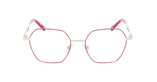 Lunettes de vue femme MAGIC 317 rouge/dorée - Vue de face