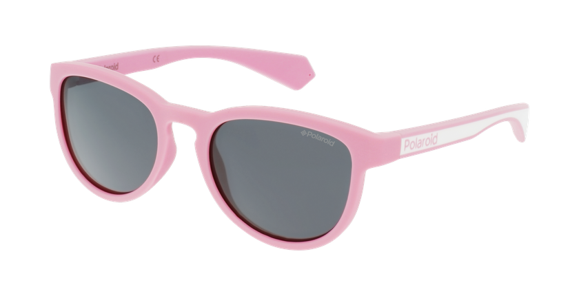 LUNETTES DE SOLEIL enfant PLD 8030/S rose - vue de 3/4