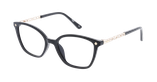 Lunettes de vue femme MAGIC255 noir/dorée - Vue de face