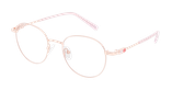 Lunettes de vue femme LUCIE dorée - Vue de face