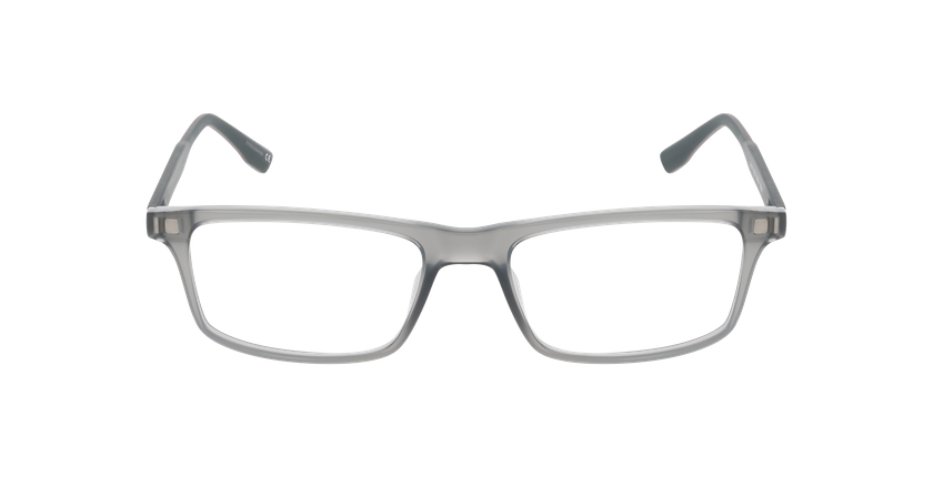 Lunettes de vue homme EVANS gris/rouge - Vue de face