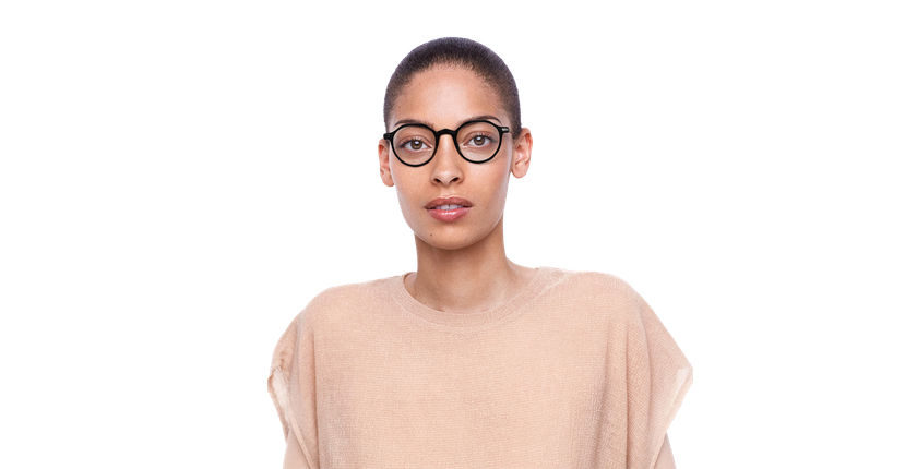 Lunettes de vue femme MAGIC247 noir/bleu - Vue de face