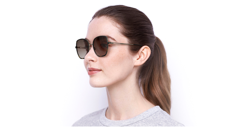 LUNETTES DE SOLEIL femme 1392/S doré - Vue de face