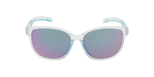 LUNETTES DE SOLEIL femme Windy cristal/turquoise Vue de face