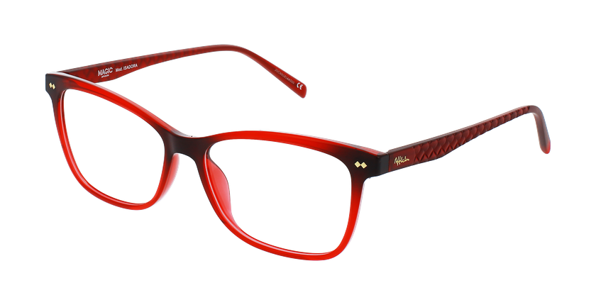 LUNETTES DE VUE femme ISADORA rouge - Vue de face