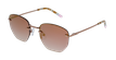 LUNETTES DE SOLEIL femme JENNA rose/doré - Vue de face