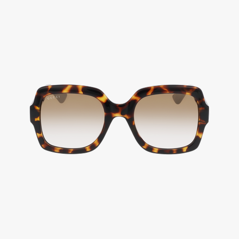 Lunettes de soleil homme GG1876S dorée/gris Vue de face