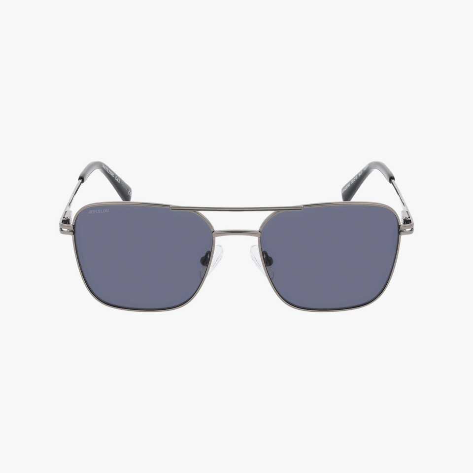 Lunettes de soleil homme PALERMO argenté - Vue de face