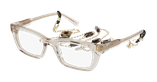 Lunettes de vue femme CARACTÈRES CRÉATIVE marron - Vue de face