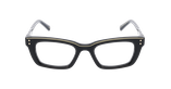 Lunettes de vue femme CARACTÈRES FIL D'OR CRÉATIVE noir/dorée - Vue de face