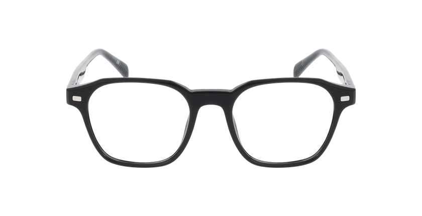 Lunettes de vue homme FANTIN noir/noir brillant - Vue de face