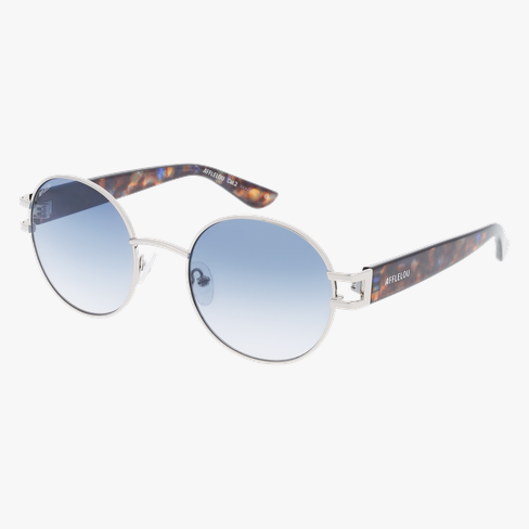 Lunettes de soleil femme MONDAKA argenté/bleu
