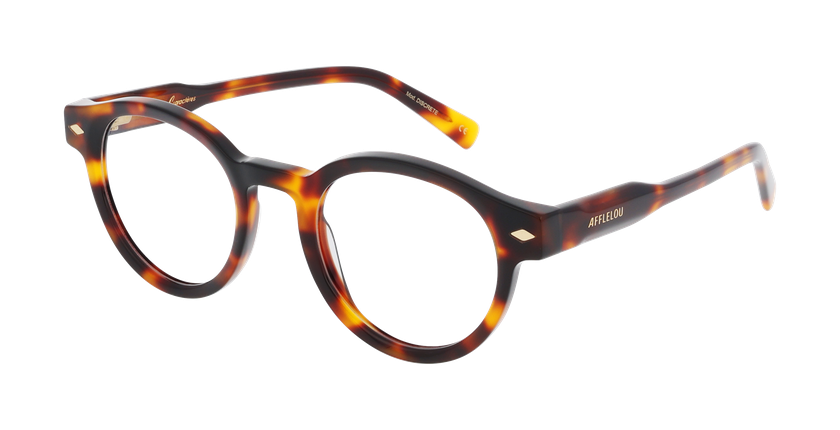 Lunettes de vue femme CARACTÈRES DISCRÈTE écaille - Vue de face