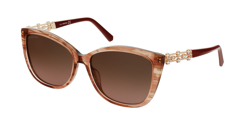 LUNETTES DE SOLEIL femme SK029172G5715 rose/marron - Vue de côté