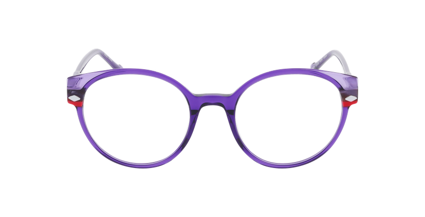 Lunettes de vue femme MAGIC281 violet/rose - Vue de face