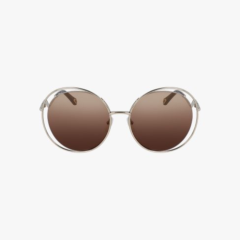 Lunettes de soleil femme CE153S dorée/marron Vue de face