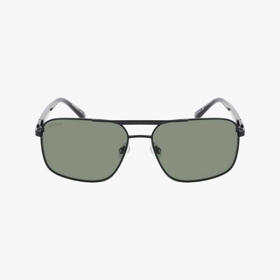 Lunettes de soleil homme DONATO noir - Vue de face