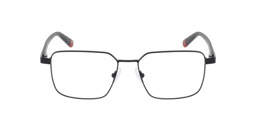 Lunettes de vue homme FERDINAND noir/rouge - Vue de face