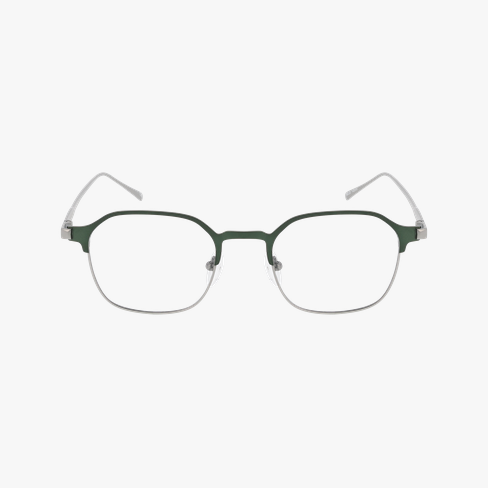 Lunettes de vue homme MAGIC316 emeraude/argenté Vue de face