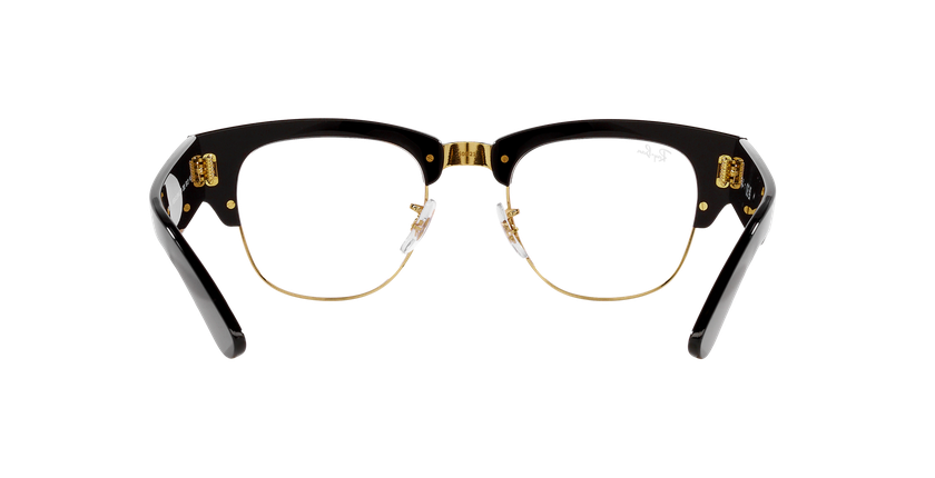 Lunettes de vue MEGA CLUBMASTER RX0316V noir/dorée - Vue de face