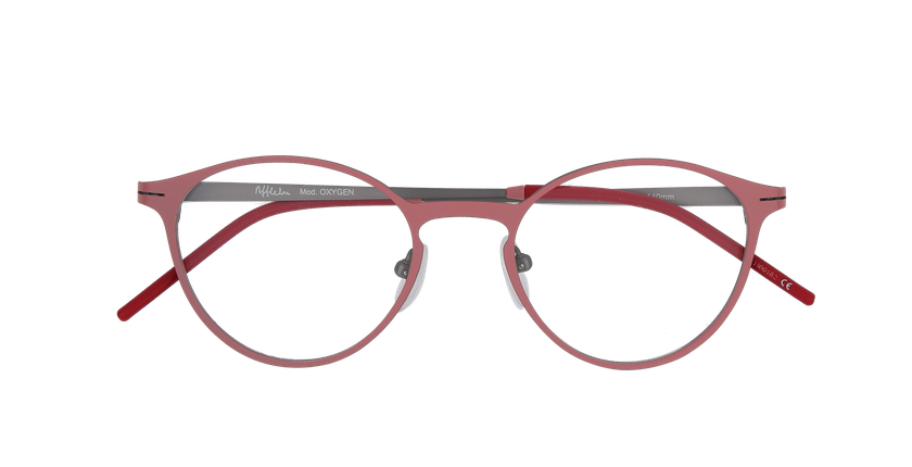 LUNETTES DE VUE femme OXYGEN rose/argenté - Vue de face