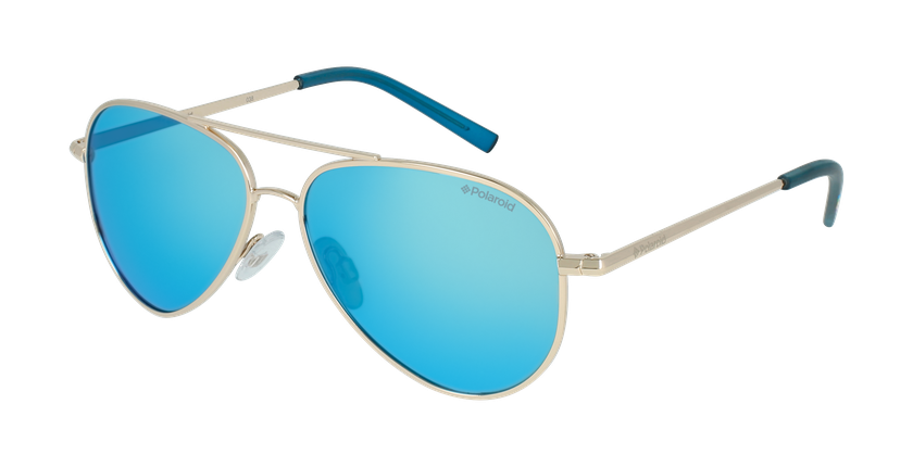 LUNETTES DE SOLEIL enfant PLD 8015/N doré - vue de 3/4