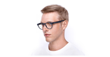 Lunettes de vue OR5026 bleu - Vue de 3/4