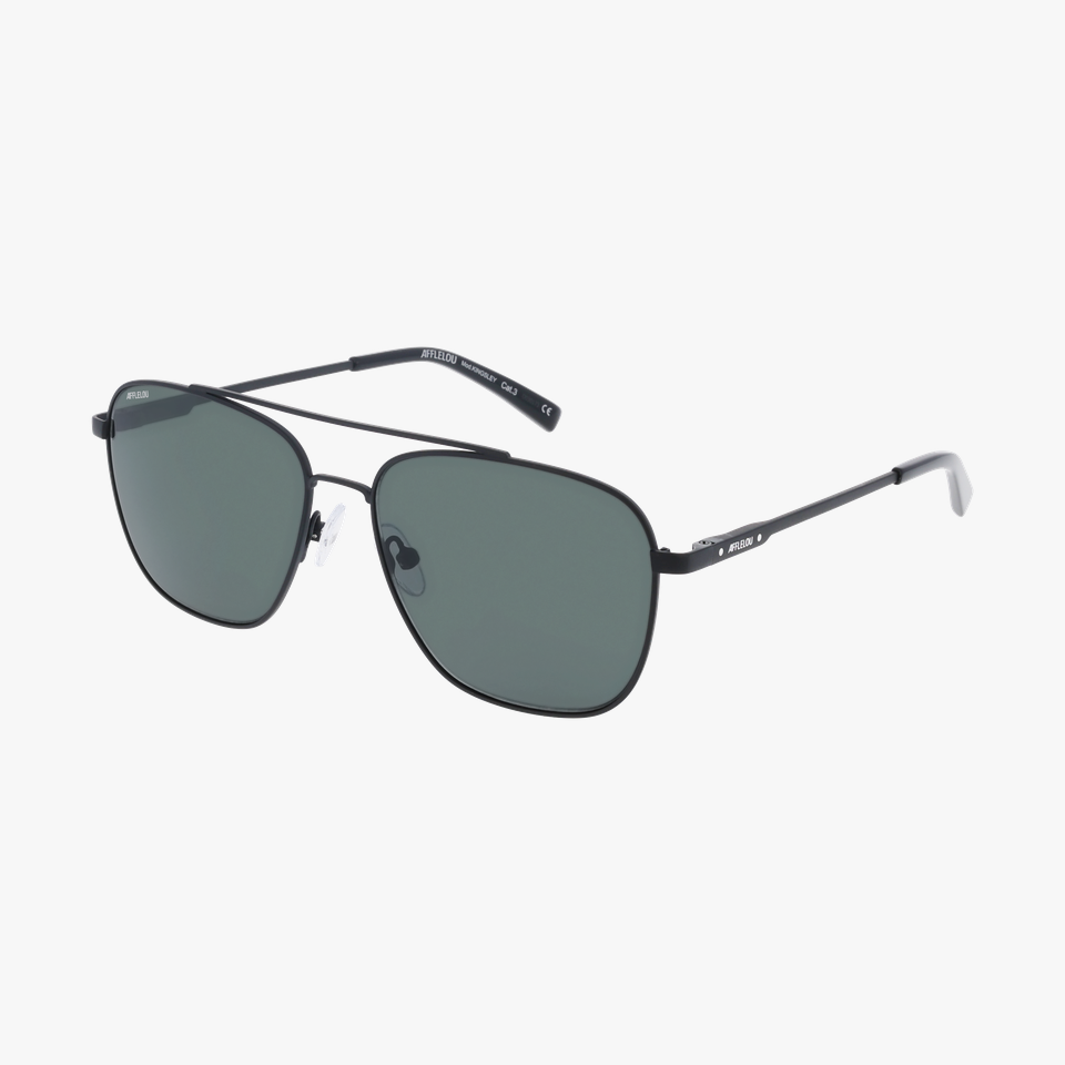 Lunettes de soleil homme KINGSLEY noir - Vue de face