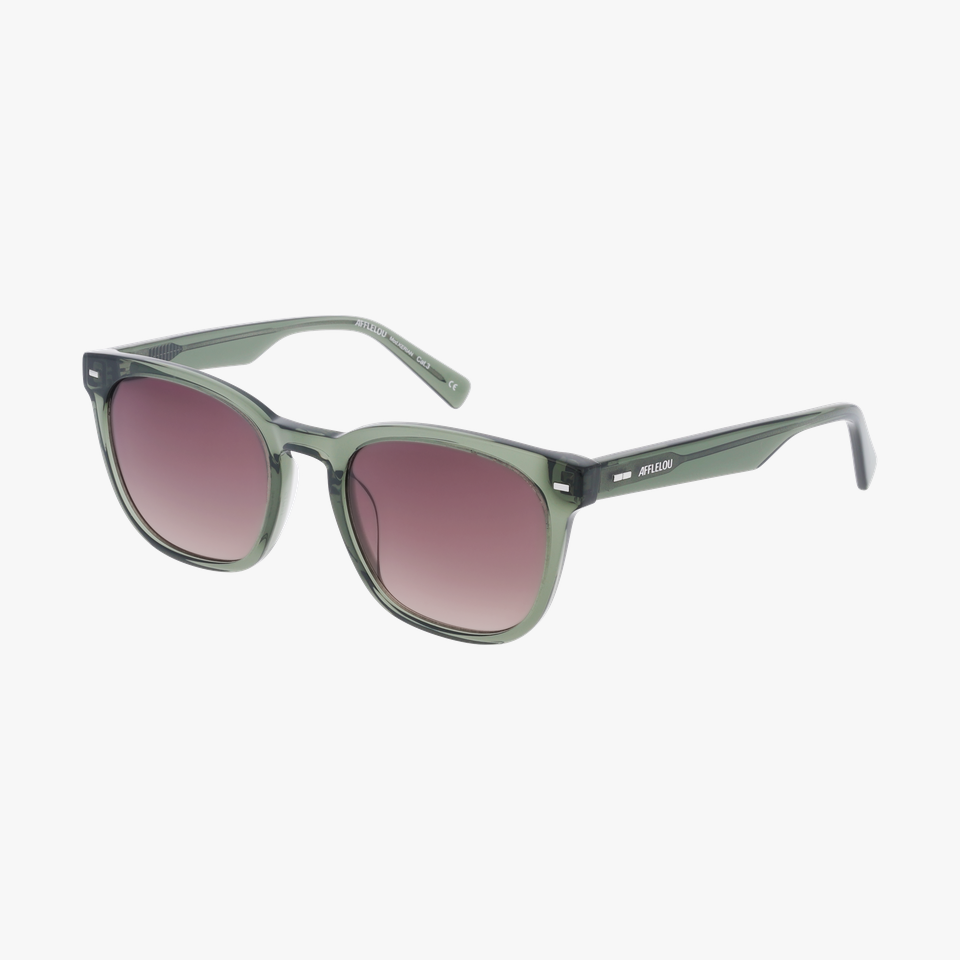 Lunettes de soleil homme KERIAN vert - Vue de face