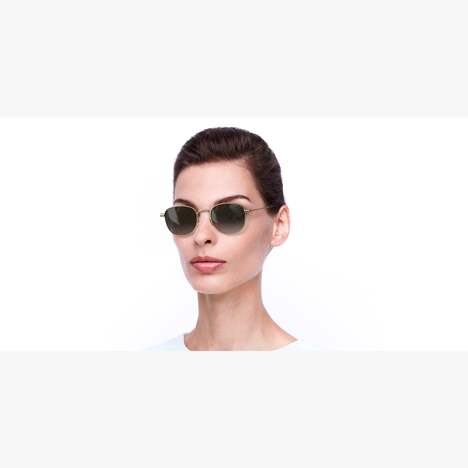 Lunettes de soleil NEW WAVE SL 299 dorée - Vue de 3/4