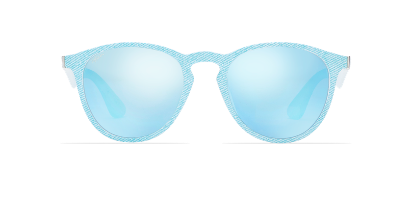 LUNETTES DE SOLEIL femme VARESE bleu/blanc - Vue de face