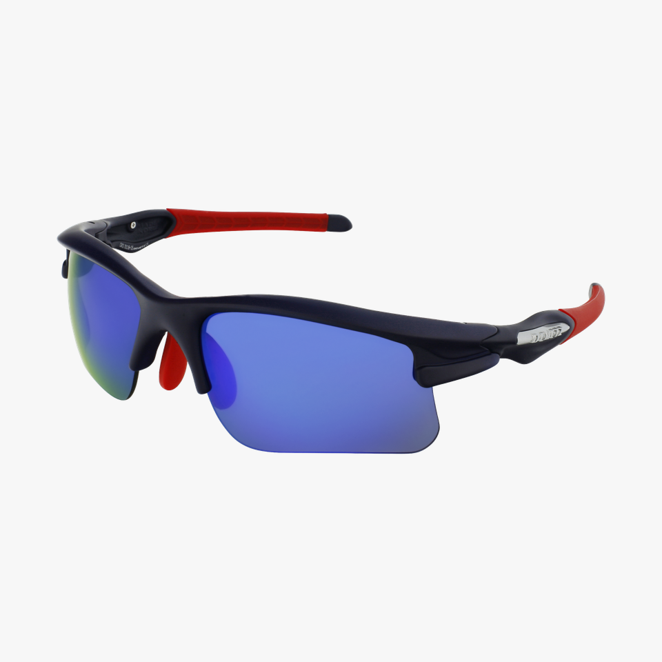 Lunettes de soleil homme Bike-Star bleu - Vue de 3/4