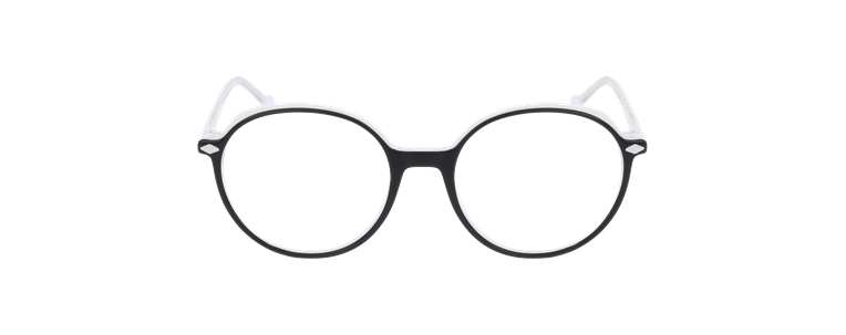 Lunettes de vue femme MAGIC278 noir/blanc - Vue de face