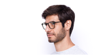 Lunettes de vue homme MAGIC244 écaille bleu/bleu - Vue de face