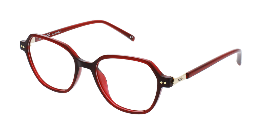 Lunettes de vue femme ARMELLE rouge - Vue de face